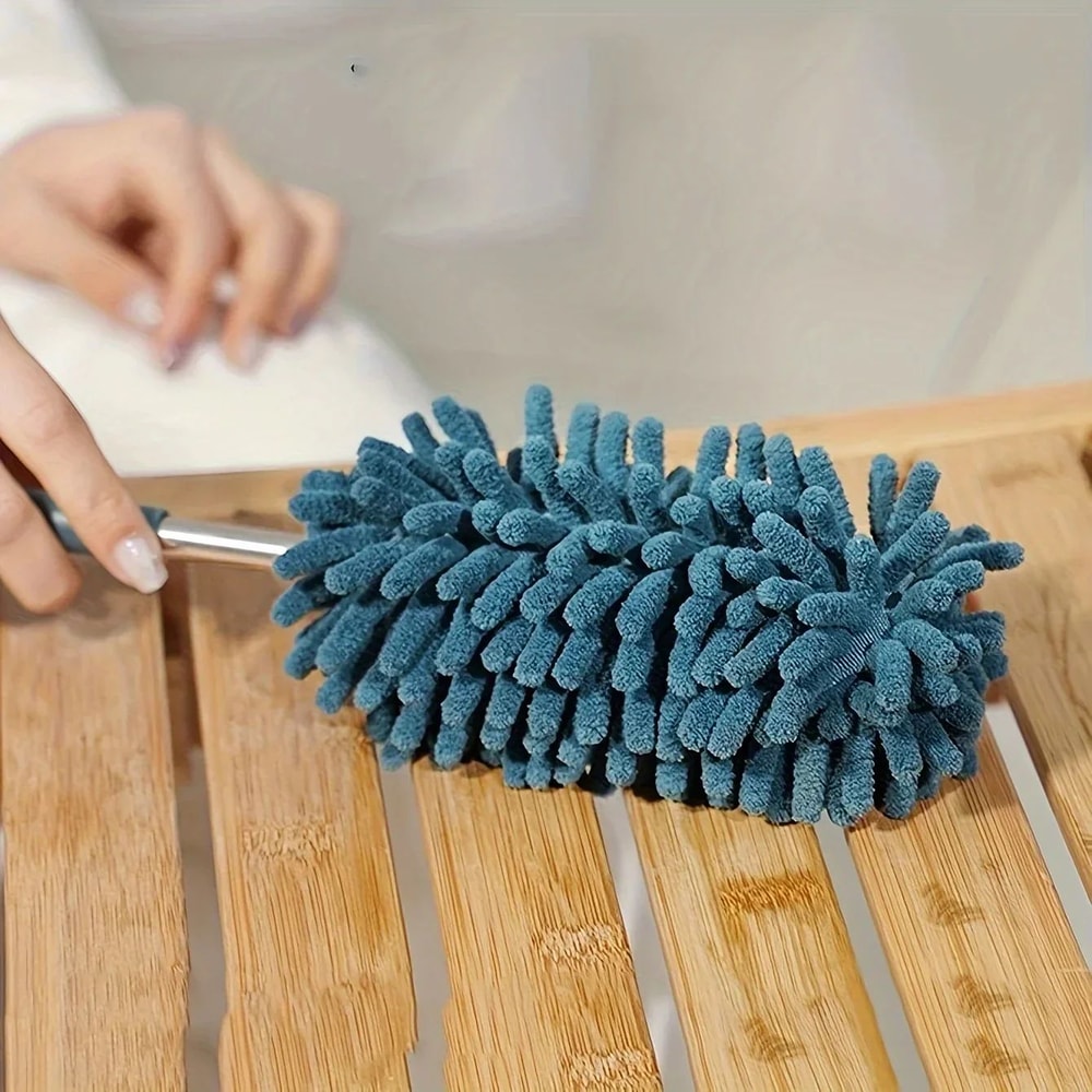 Mini Telescopic Chenille Duster Washable Extendable LintFree Cleaning Tool 9