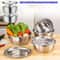 3Piece Stainless Steel Strainer Mixing Bowl Set Multifunctional Fruit And Vegetable Washing Kit 0