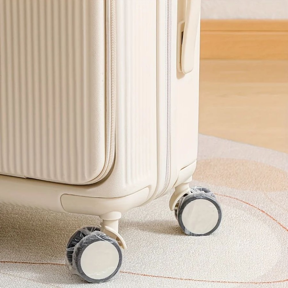 Disposable Suitcase Wheel Covers Dustproof Trolley Luggage Protectors 0