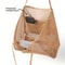 Womens Large Capacity Beach Tote Bag Durable Polyester Woven OpenTop Travel Shopping Shoulder Bag 3