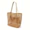 Womens Large Capacity Beach Tote Bag Durable Polyester Woven OpenTop Travel Shopping Shoulder Bag 8