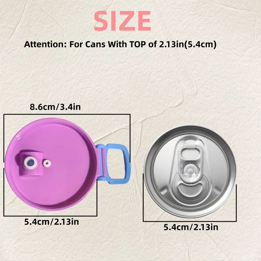 Reusable Soda Can Lid With Straw LeakResistant Beverage Cover In 4 Colors For Soft Drinks Juices 1
