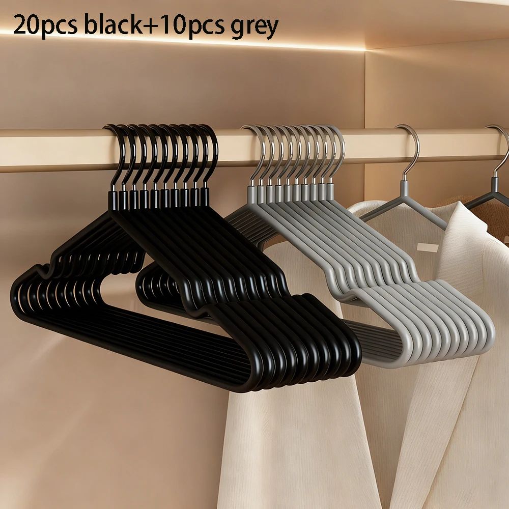 2030Pcs HeavyDuty Metal Clothes Hangers AntiSlip Space Saving Closet Garage Organizer 10