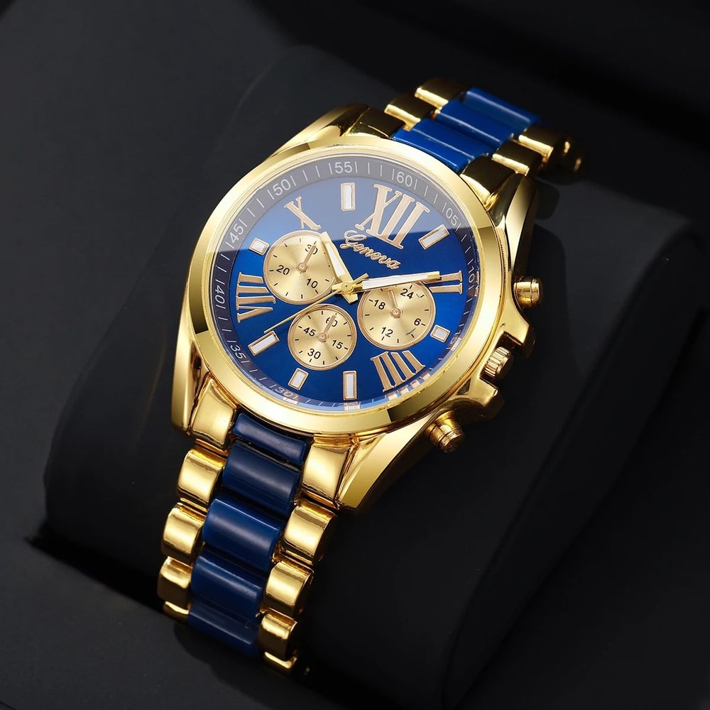Luxury Roma Dial Mens Quartz Watch 42mm Business Stainless Style Wristwatch 8
