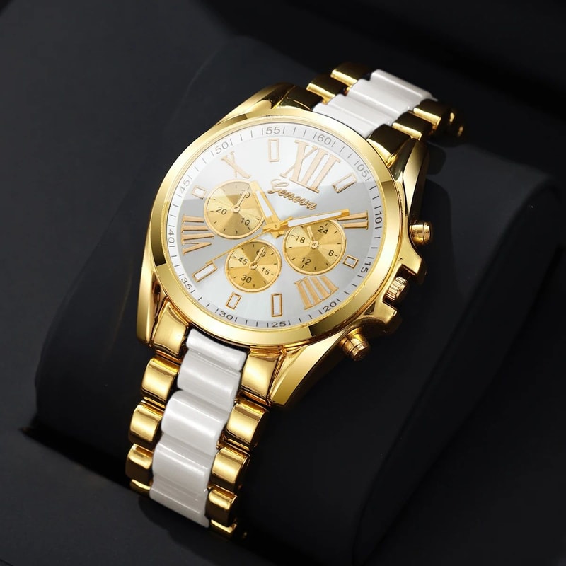 Luxury Roma Dial Mens Quartz Watch 42mm Business Stainless Style Wristwatch 9