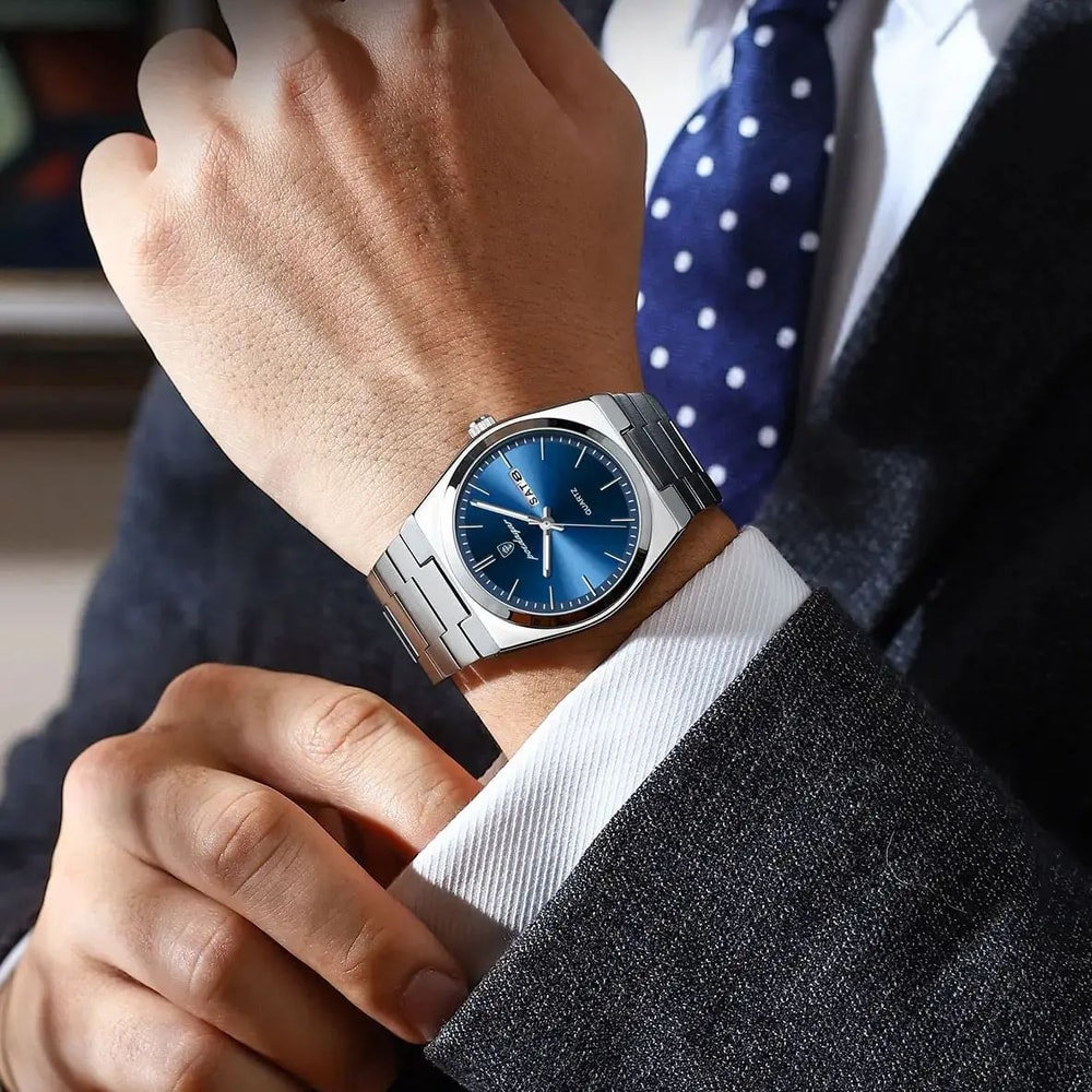 POEDAGAR Luxury Waterproof Luminous Mens Quartz Watch Stainless Steel Date Week Business Timepiec 4