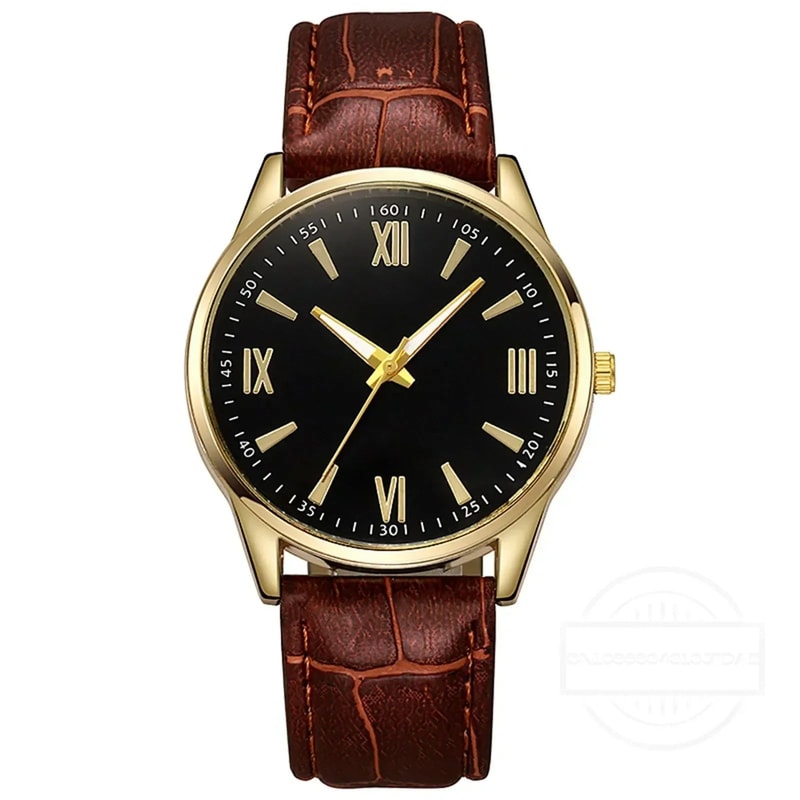 Luxury Minimalist Mens Quartz Watch Ultra Thin 40mm Business Leather Band Wristwatch 6