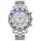 TVK Luxury Classic Business Mens Quartz Watch Large Dial Blue Light ThreeEye Stainless Steel Wrist 6