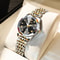 OLEVS Elegant Golden Womens Quartz Watch Waterproof Stainless Steel Luxury Ladies Wristwatch 14
