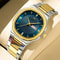 VA VA VOOM Gold Rhinestone Mens Luxury Watch 41MM Stainless Steel Waterproof Quartz Business Timep 1