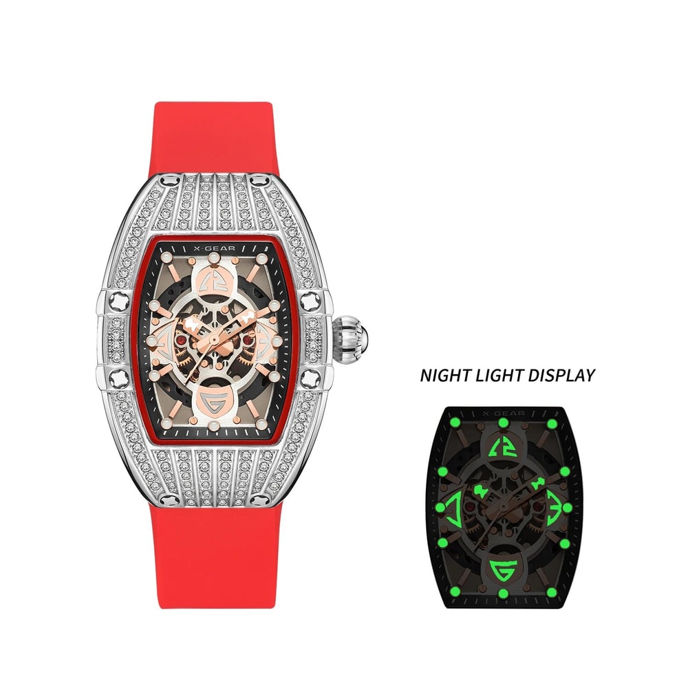 Radiant Elegance Diamond Accent Womens Quartz Luxury Watch 6