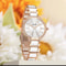 Retro Luxe Diamond Inlaid Womens Waterproof Stainless Steel Quartz Watch 3