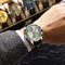 POEDAGAR 978 Luxury Business Mens Leather Quartz Watch With Luminous Date Week Display 4