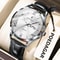 POEDAGAR 978 Luxury Business Mens Leather Quartz Watch With Luminous Date Week Display 6