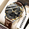 POEDAGAR 978 Luxury Business Mens Leather Quartz Watch With Luminous Date Week Display 14