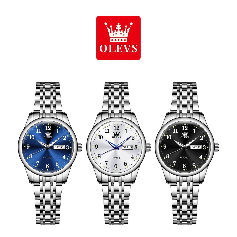OLEVS Elegance Waterproof Stainless Steel Womens Quartz Watch 4