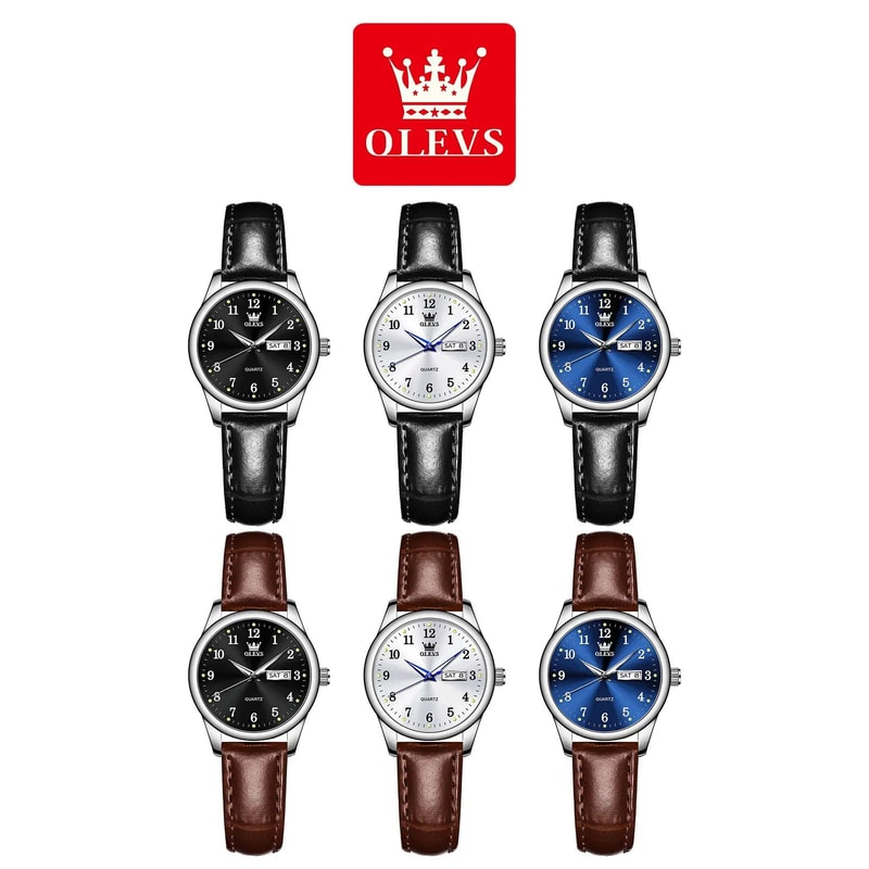 OLEVS Elegance Waterproof Stainless Steel Womens Quartz Watch 5