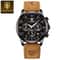 POEDAGAR 928L2 Sports Luxury Mens Quartz Chronograph Watch With Luminous Date Leather Strapwatch 11