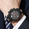 Refined Sport Luxe Silicone Quartz Watch With Faux ThreeEye Dial Design 2