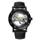 YASHIDUN 1009 Golden Bridge Skeleton Automatic Mens Mechanical Watch 6