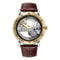 YASHIDUN 1009 Golden Bridge Skeleton Automatic Mens Mechanical Watch 7