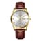 LIGE Executive Waterproof Mens Leather Quartz Watch With Luminous Date Week Display 7