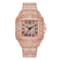 TVK CK1362 Luxury Gold Diamond Unisex Rectangle Quartz Watch 1