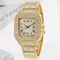 TVK CK1362 Luxury Gold Diamond Unisex Rectangle Quartz Watch 2
