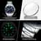POEDAGAR Luxury Waterproof Mens Quartz Watch With Luminous Date Dual Time 4