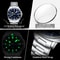 POEDAGAR Luxury Waterproof Mens Quartz Watch With Luminous Date Dual Time 4