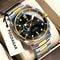 POEDAGAR Luxury Waterproof Mens Quartz Watch With Luminous Date Dual Time 13