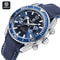 QINGXIYA Luxury Multifunction Chronograph Mens Quartz Watch With Rotatable Bezel 5