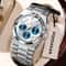 POEDAGAR Executive Chronograph Stainless Steel Mens Quartz Watch With Luminous Date 5