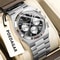 POEDAGAR Executive Chronograph Stainless Steel Mens Quartz Watch With Luminous Date 11