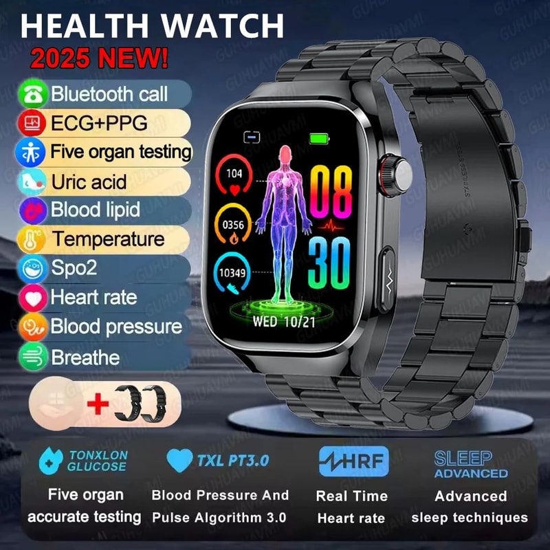 204 Inches AMOLED MilitaryGrade Smart Watch With Bluetooth Call IP68 Waterproof 23
