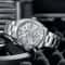 Luxury Skeleton Automatic Mens Tonneau Watch Waterproof Stainless Steel 1
