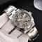 Luxury Skeleton Automatic Mens Tonneau Watch Waterproof Stainless Steel 2