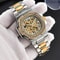 LONGLUX Luxury Skeleton Automatic Mens Diamond Stainless Steel Watch 0