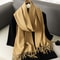 Luxe Winter CashmereFeel Womens Scarf Shawl With Tassels 16