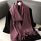 Luxe Winter CashmereFeel Womens Scarf Shawl With Tassels 21