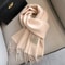 Premium 100 Wool Winter Narrow Scarf 28 Solid Colors Unisex Warm ColdProof Wrap 5