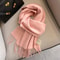 Premium 100 Wool Winter Narrow Scarf 28 Solid Colors Unisex Warm ColdProof Wrap 20