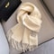 Premium 100% Wool Winter Narrow Scarf – 28 Solid Colors Unisex Warm & Cold-Proof Wrap