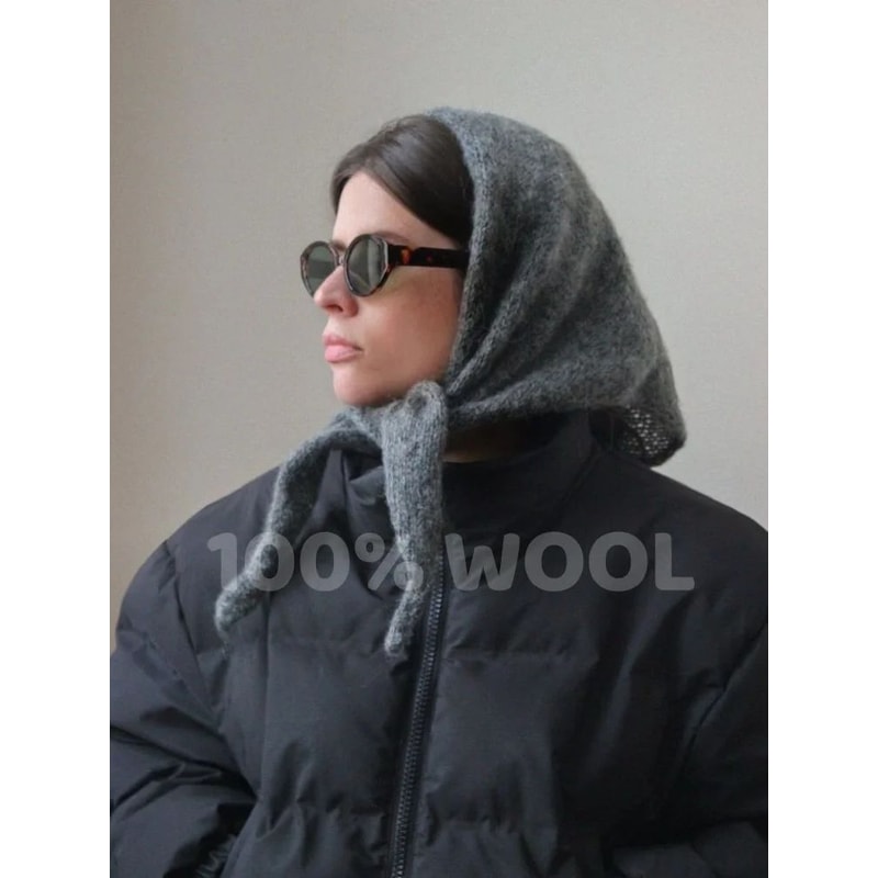 Luxury 100 Wool Winter Shawl For Women Long Warm CashmereFeel Hijab Pashmina Wrap 0