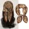 2025 Luxury SilkFeel Square Scarf For Women 276in Fashion Headband Neck Hair Bandana Wrap 0