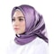 Elegant 354in Satin Silk Square Hijab Scarf Solid Color Muslim Headscarf Turban Wrap 2