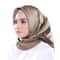 Elegant 354in Satin Silk Square Hijab Scarf Solid Color Muslim Headscarf Turban Wrap 3