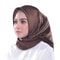 Elegant 354in Satin Silk Square Hijab Scarf Solid Color Muslim Headscarf Turban Wrap 0