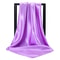 Elegant 354in Satin Silk Square Hijab Scarf Solid Color Muslim Headscarf Turban Wrap 22