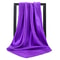 Elegant 354in Satin Silk Square Hijab Scarf Solid Color Muslim Headscarf Turban Wrap 23